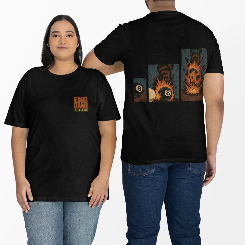 End Game Billiards Shirt – 8 Ball Explosion 8 Ball Graphic Tee
